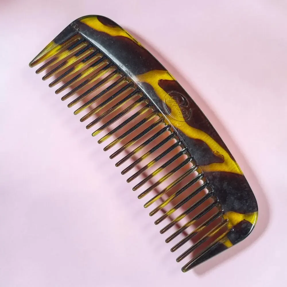 Vintage Goody Tortoise Shell Look Comb Set Handle & Pocket Hair Combs USA